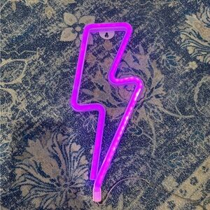 Amazon Pink LED Lightning Bolt Light